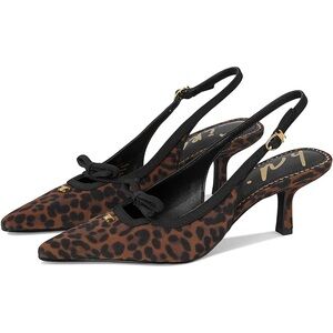 Sam Edelman Brown Leopard Slingback Heels